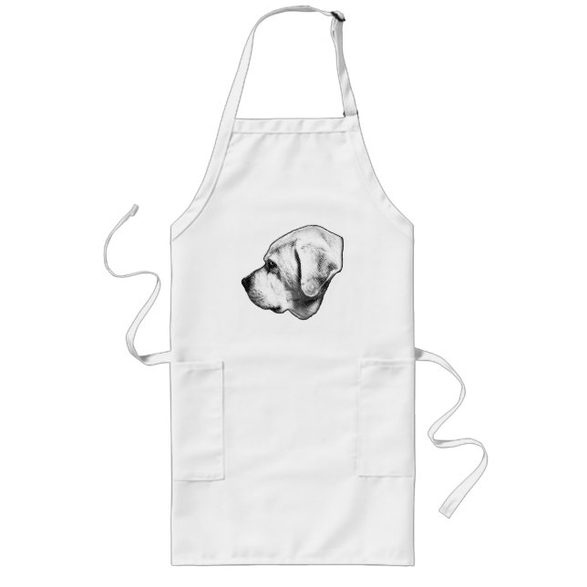 Cooking with My Best Helper Long Apron (Front)