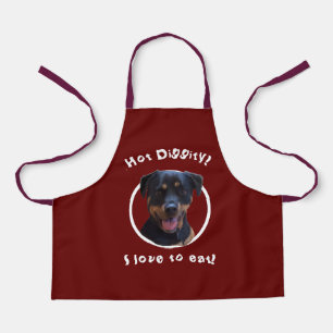 Cooking with our Rottweiler  Personalise Apron