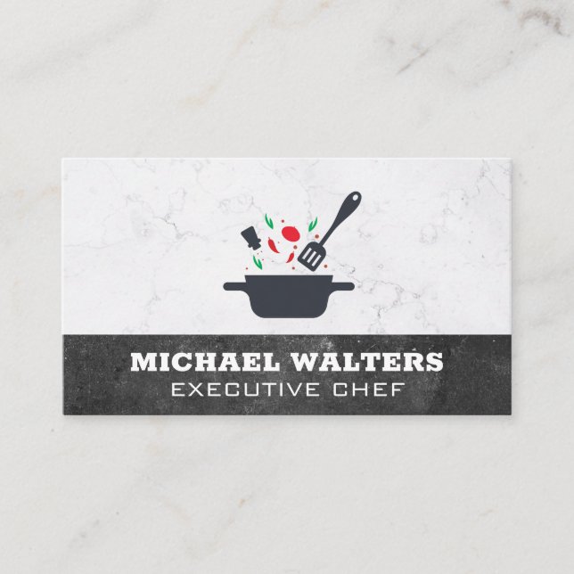 Cooking with Spices in a Pot Business Card (Front)