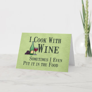 Cooking with Wine Card