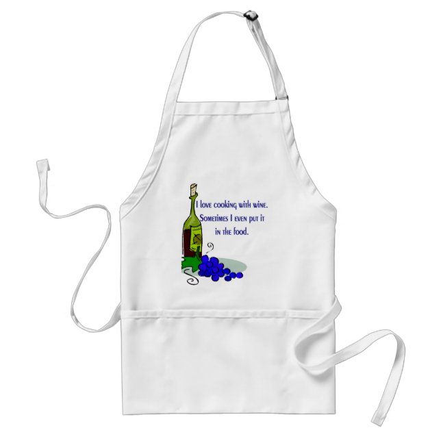 Cooking With Wine Standard Apron (Front)