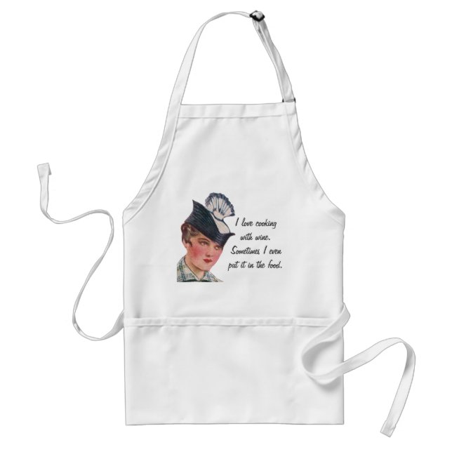 Cooking with Wine Standard Apron (Front)