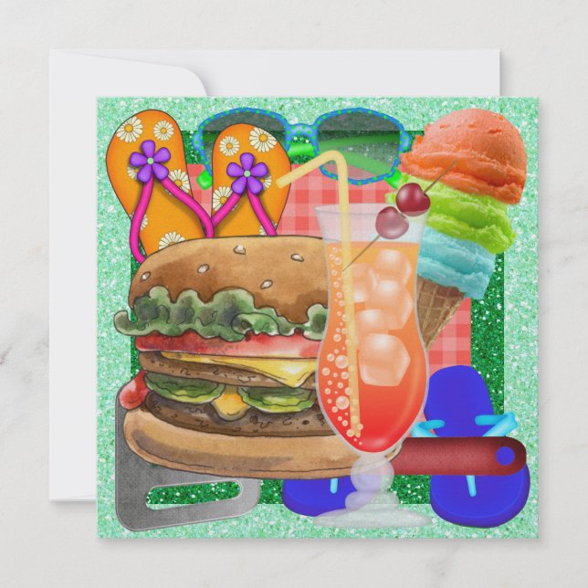 Cookout - BBQ! SRF Invitation (Front)