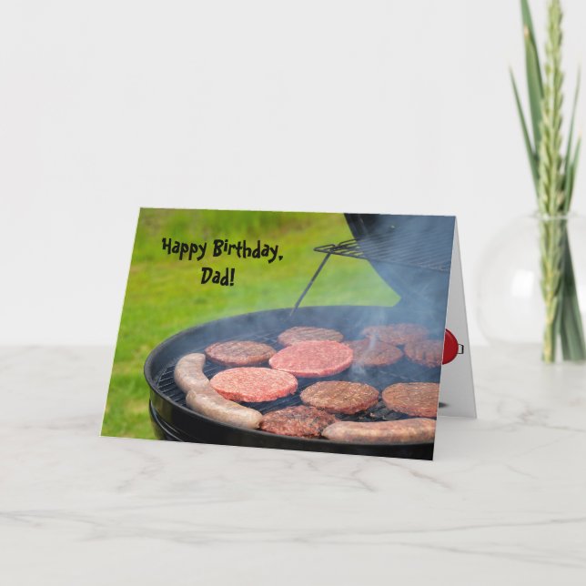 Cookout for Dad's Birthday Card (Front)