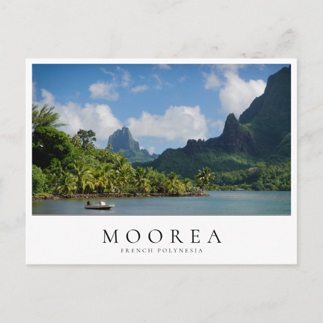 Cook's Bay, Moorea in French Polynesia Postcard (Front)
