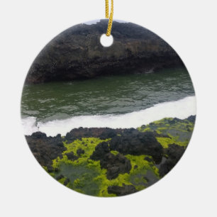 Cook's Chasm, Cape Perpetua, OR Ceramic Tree Decoration