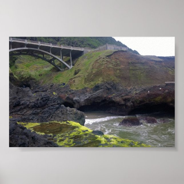 Cook's Chasm, Cape Perpetua, OR Poster (Front)