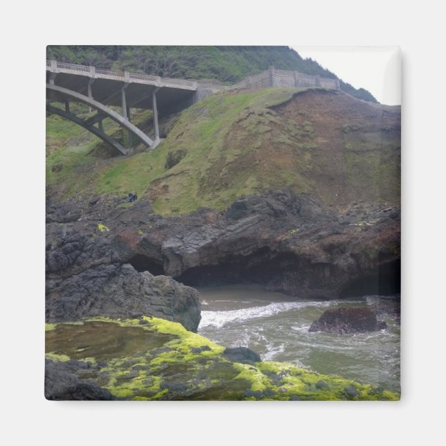Cook's Chasm, Cape Perpetua, Oregon Magnet (Front)