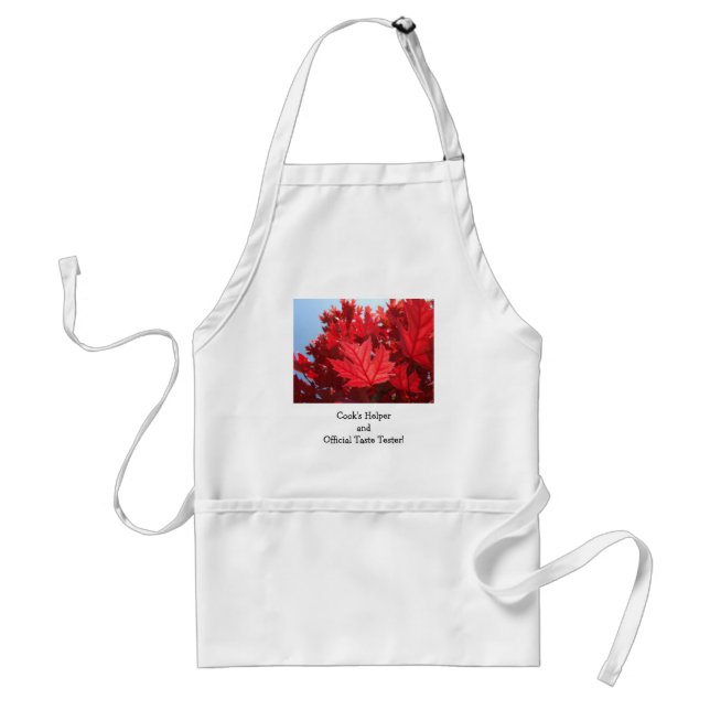 Cook's Helper &Official Taste Tester! apron Leaves (Front)