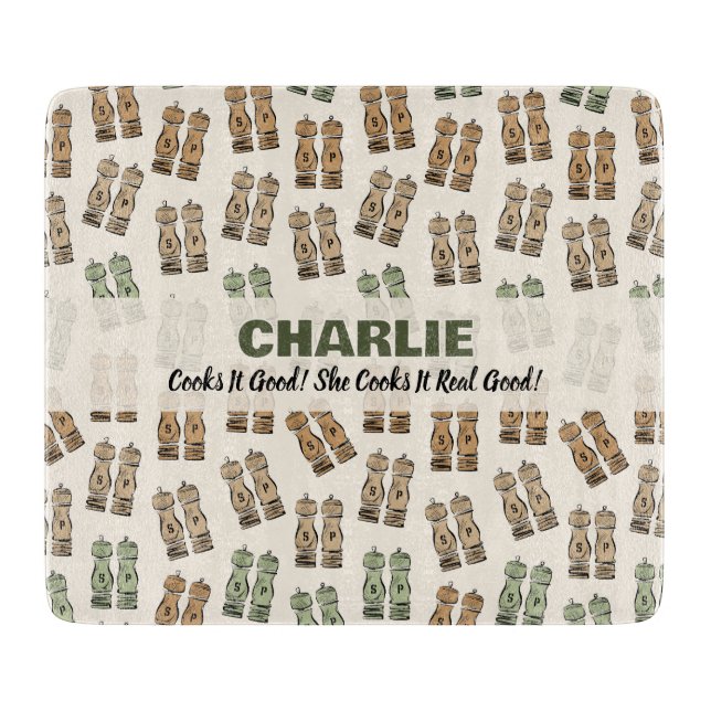Cooks It Good Personalized Cutting Board (Front)