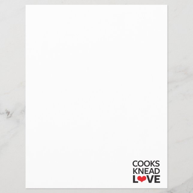 Cooks Knead Love Flyer (Front)