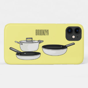 Cookware sets cartoon illustration Case-Mate iPhone case