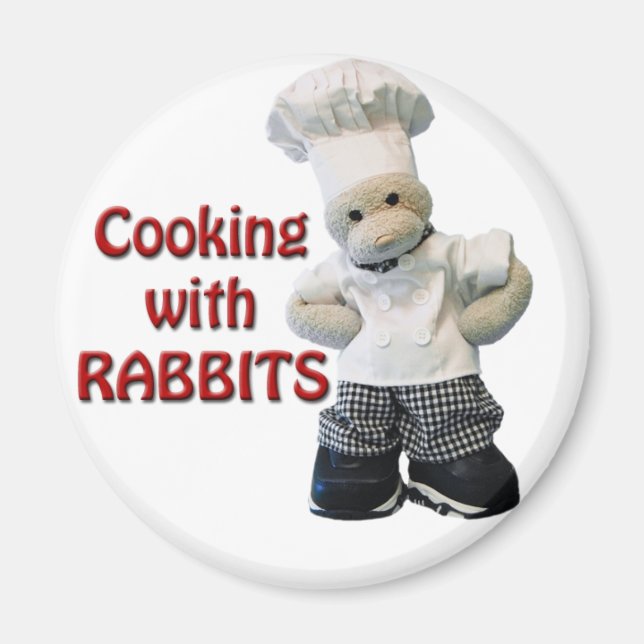 CookwifRabbits Fridge Magnet (Front)