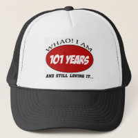 cool 101 years old birthday designs