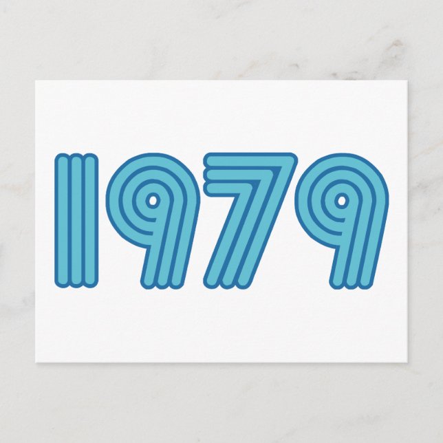 Cool 1979 design postcard (Front)
