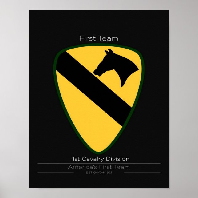 cool 1st Cavalry Division Poster (Front)