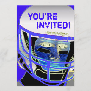 Cool 2013 Football Party Invitation Customisable
