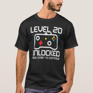 Cool 20th Birthday Shirt Level 20 Unblocked Video