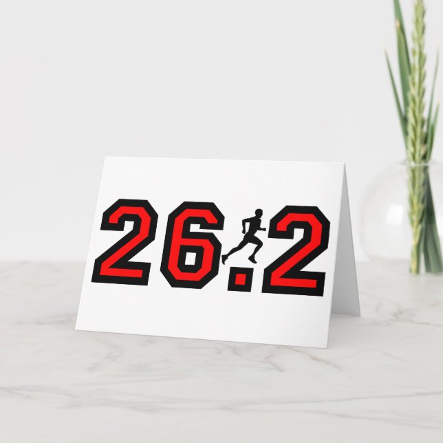 Cool 26.2 marathon card (Front)