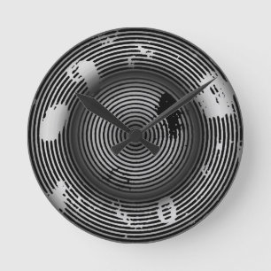 COOL 3-D Modern Abstract Art Round Clock