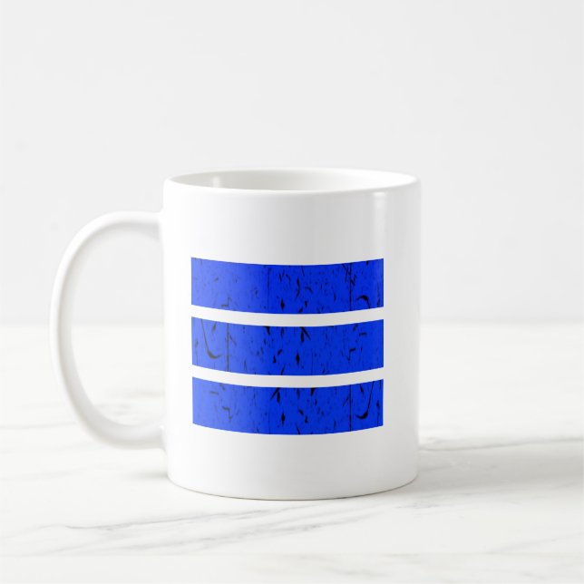 Cool 3 Line Symbol | Uniformity & Harmony Colourfu Coffee Mug (Left)