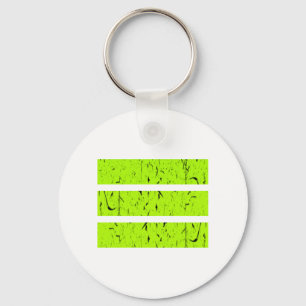 Cool 3 Line Symbol   Uniformity & Harmony Colourfu Key Ring