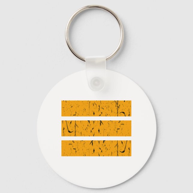 Cool 3 Line Symbol | Uniformity & Harmony Colourfu Key Ring (Front)