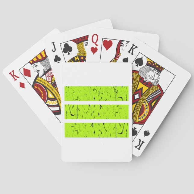 Cool 3 Line Symbol | Uniformity & Harmony Colourfu Playing Cards (Back)
