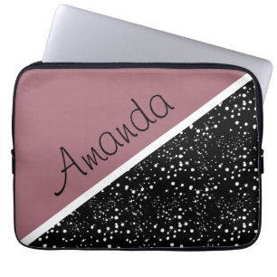 Cool 3 tone design personalised laptop sleeve