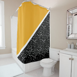 Cool 3 tone design shower curtain