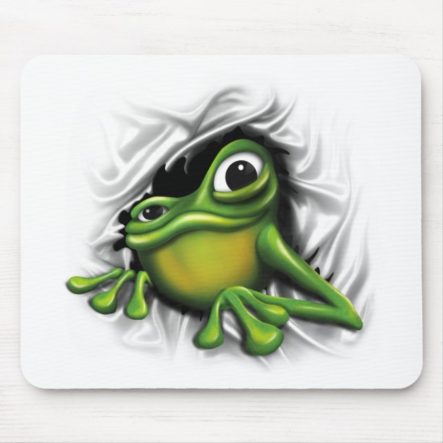 Cool 3d frog mouse pad (Front)