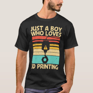 Cool 3d Print For Boys Men 3d Printer Printing T-Shirt
