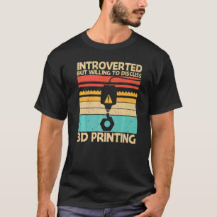Cool 3D Print For Men Women 3D Printer Printing T-Shirt