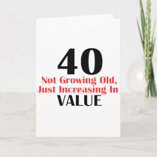 COOL 40 YEARS OLD BIRTHDAY DESIGNS CARD