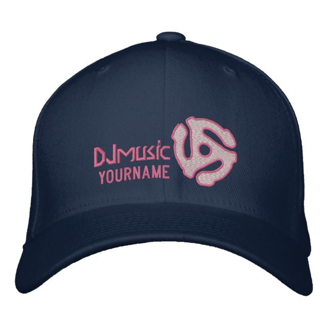 COOL 45 spacer personalised DJ embroidered cap (Front)
