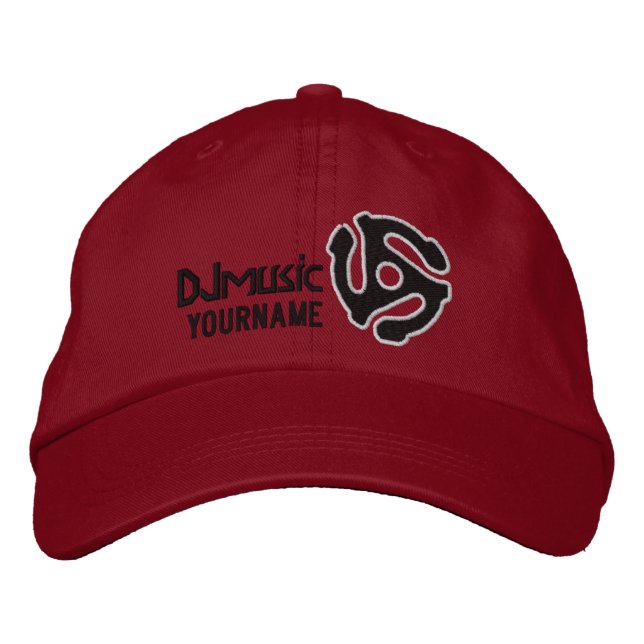 COOL 45 spacer personalised DJ embroidered cap (Front)