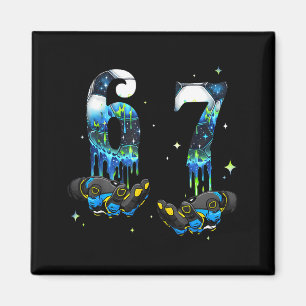 Cool 67 Six Seven Meme Soccer Football Drip Boys K Magnet