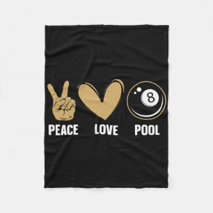 Cool 8 Ball Pool Lover Design For Men Women Billia Fleece Blanket