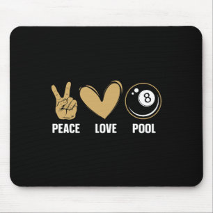 Cool 8 Ball Pool Lover Design For Men Women Billia Mouse Pad