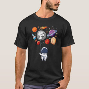 Cool 9 Years Old Birthday Boy Astronaut Birthday   T-Shirt