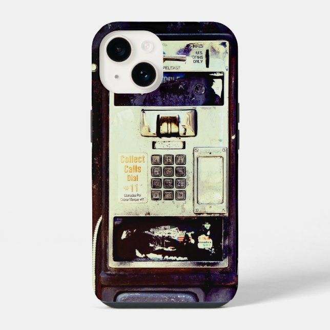 COOL Abandoned Payphone  iPhone Case (Back)