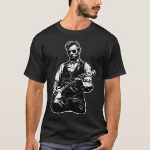 Cool Abe Lincoln Playing T-Shirt