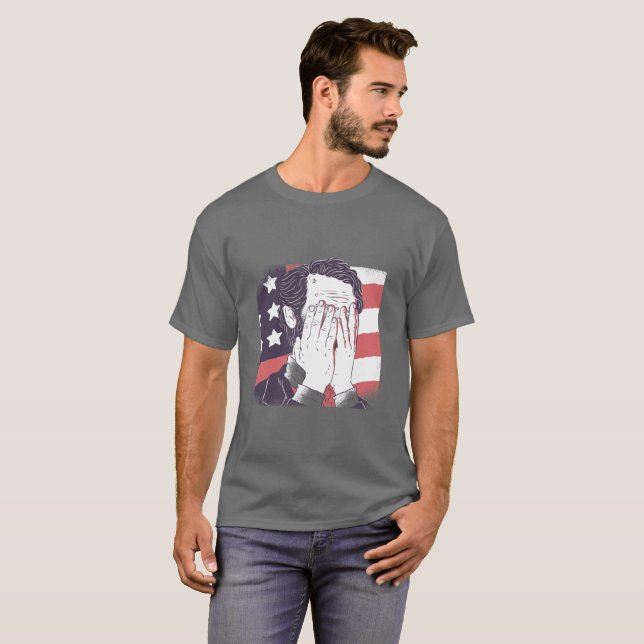 COOL ABRAHAM LINCOLN FACEPALM T-Shirt (Front Full)