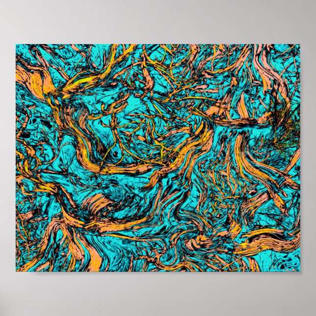 COOL Abstract Art Poster (Front)