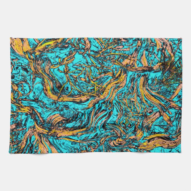COOL Abstract Art Tea Towel (Horizontal)
