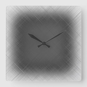 COOL Abstract Black and White Square Wall Clock
