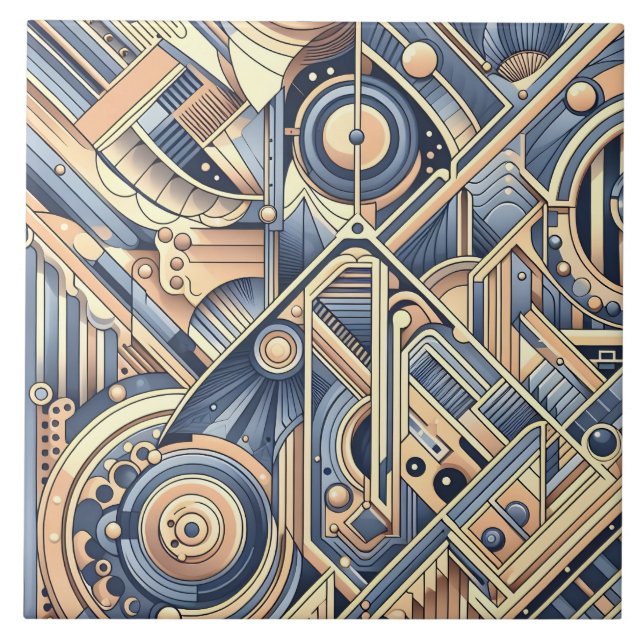 Cool abstract pattern lovers  tile (Front)