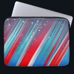 Cool Abstract Red White Blue Brush Strokes Laptop Sleeve<br><div class="desc">Cool Abstract Red White Blue Brush Strokes</div>