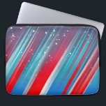 Cool Abstract Red White Blue Brush Strokes Laptop Sleeve<br><div class="desc">Cool Abstract Red White Blue Brush Strokes</div>