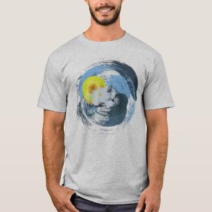 Cool Abstract Sun and Clouds Weather Art T-Shirt